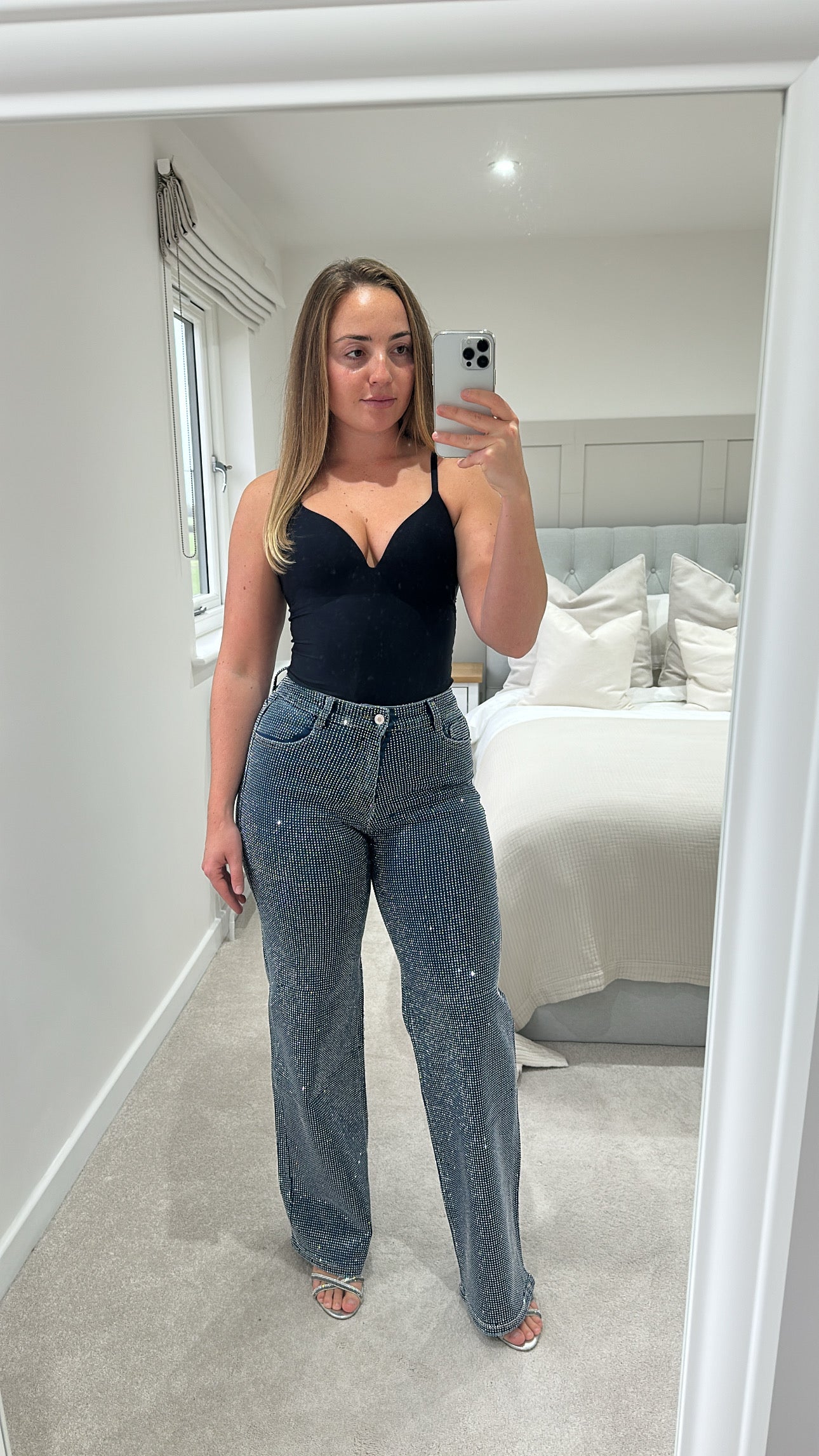 Blue super stretch diamond jeans