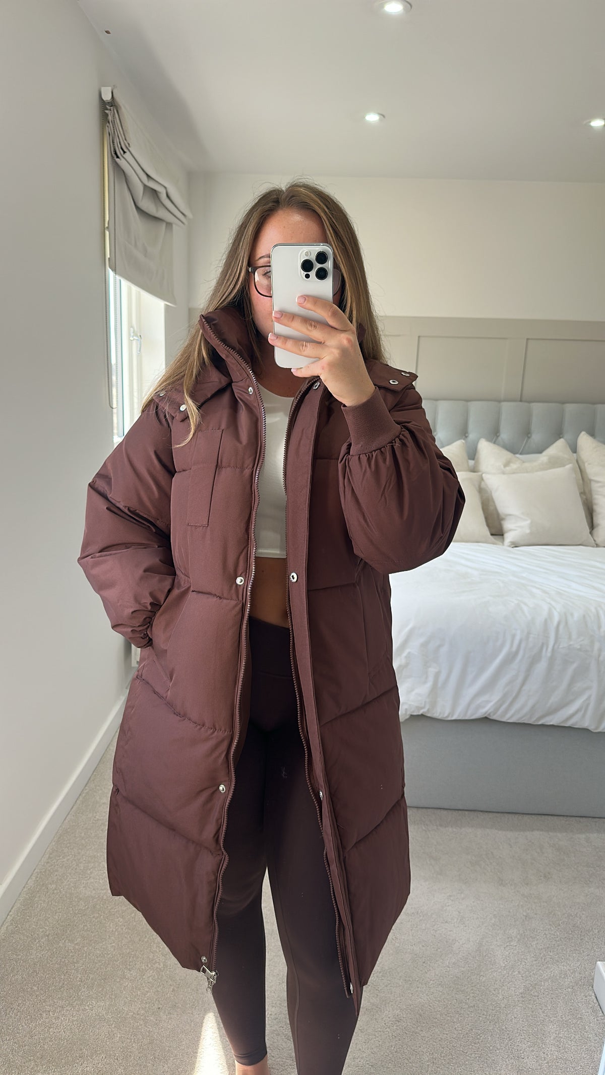Duvet puffer coat