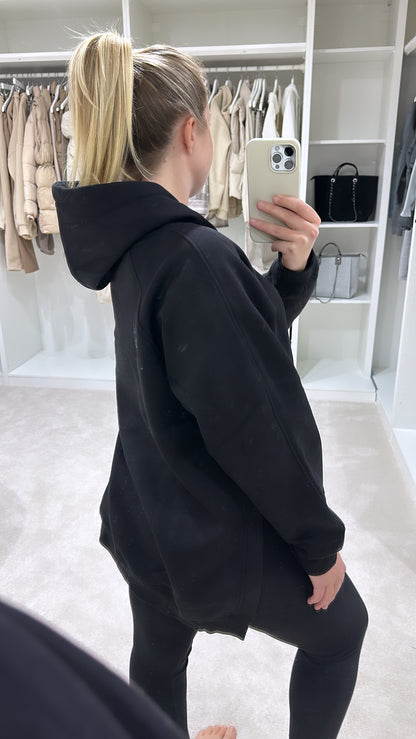 Black oversized hoodie and matching leggings set