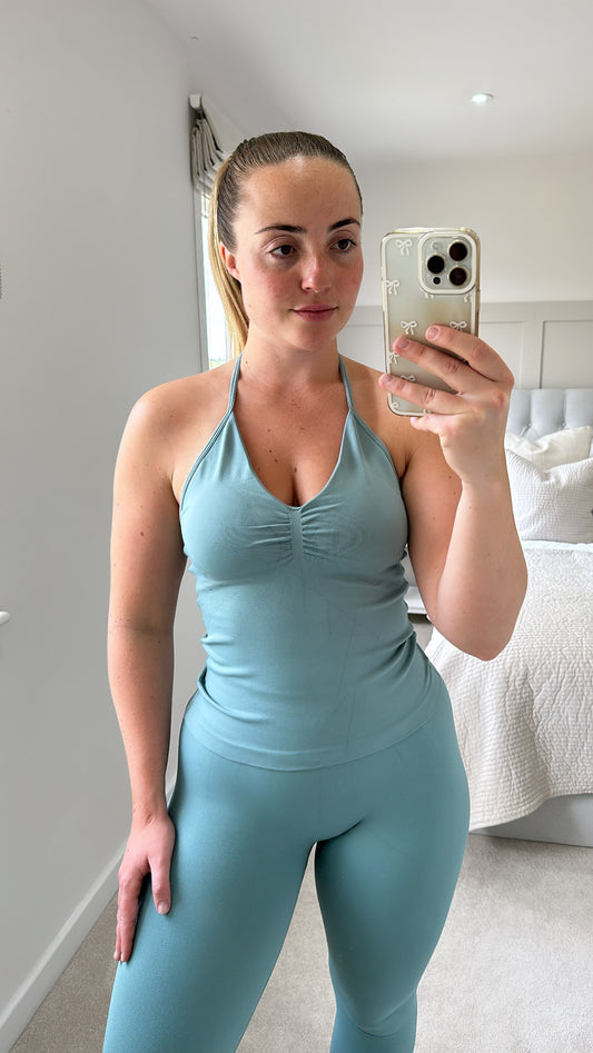 Sage green top