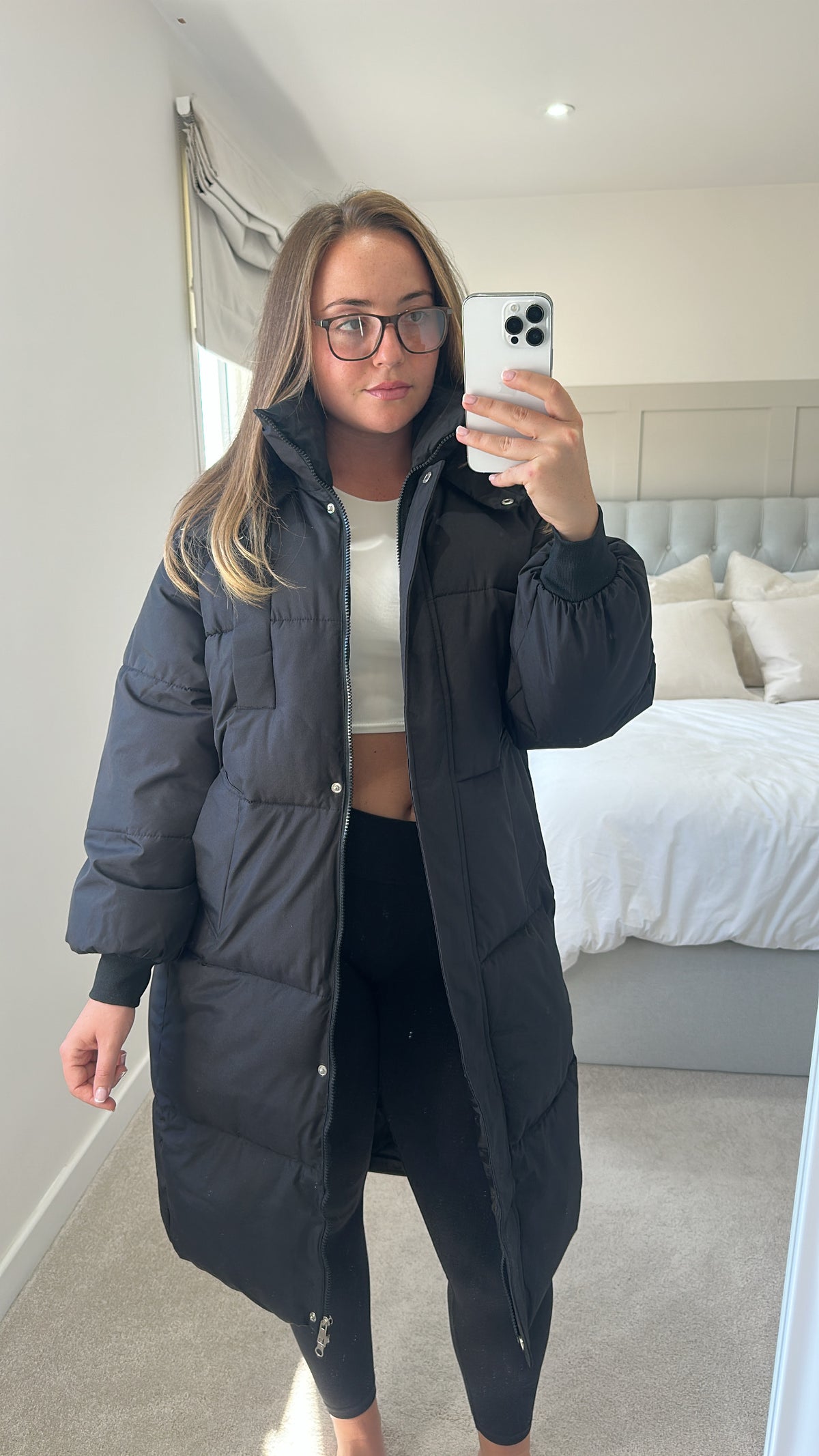 Duvet puffer coat