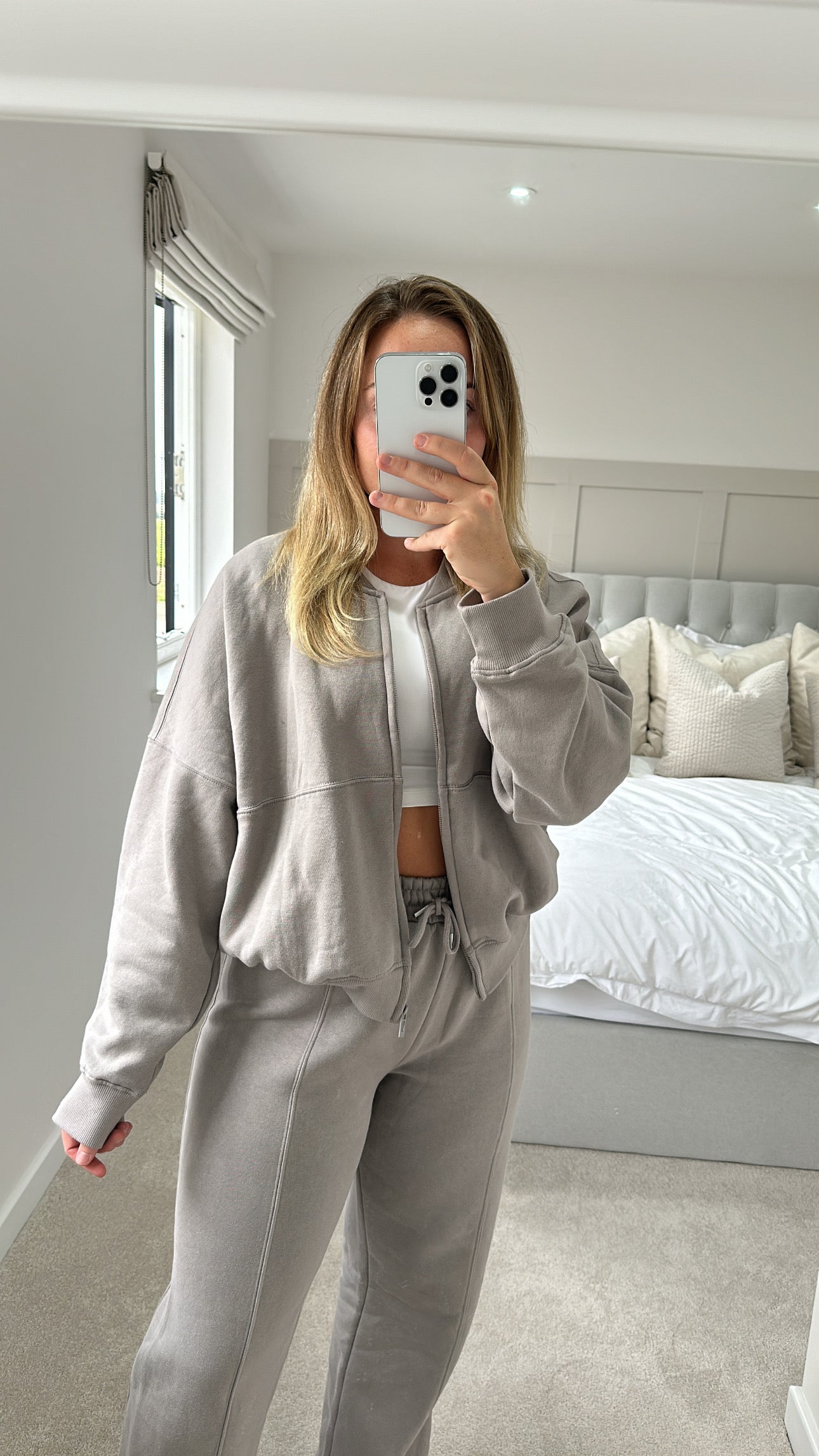 Dove bomber oversized tracksuit