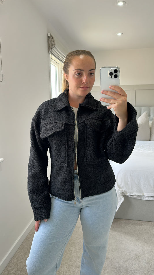Black teddy jacket