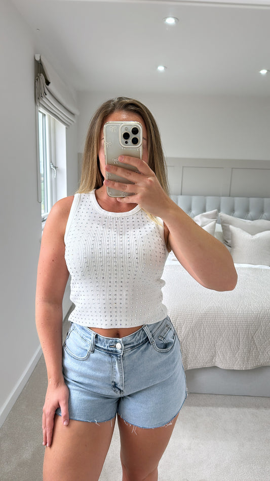 White diamond top