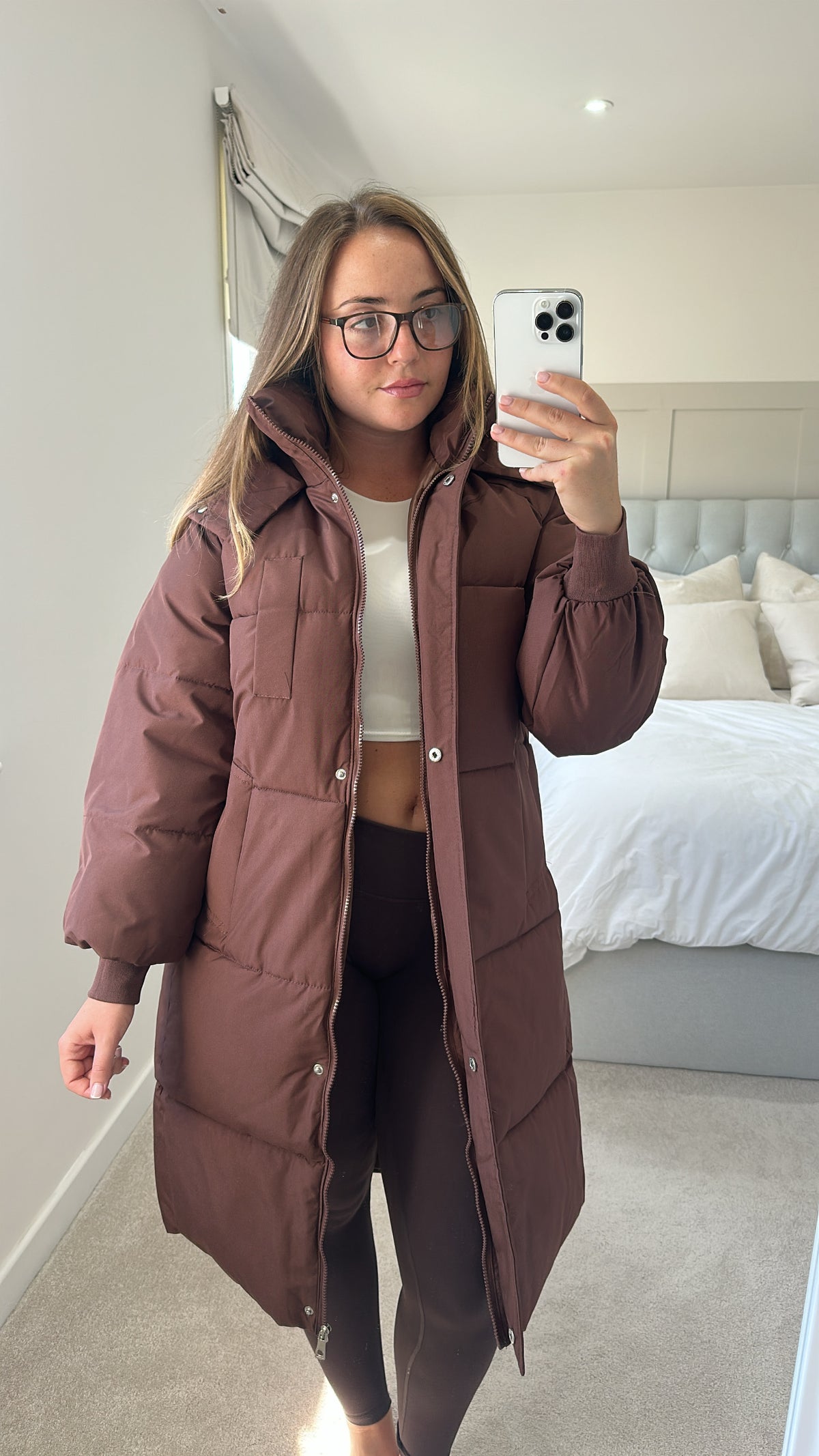 Duvet puffer coat