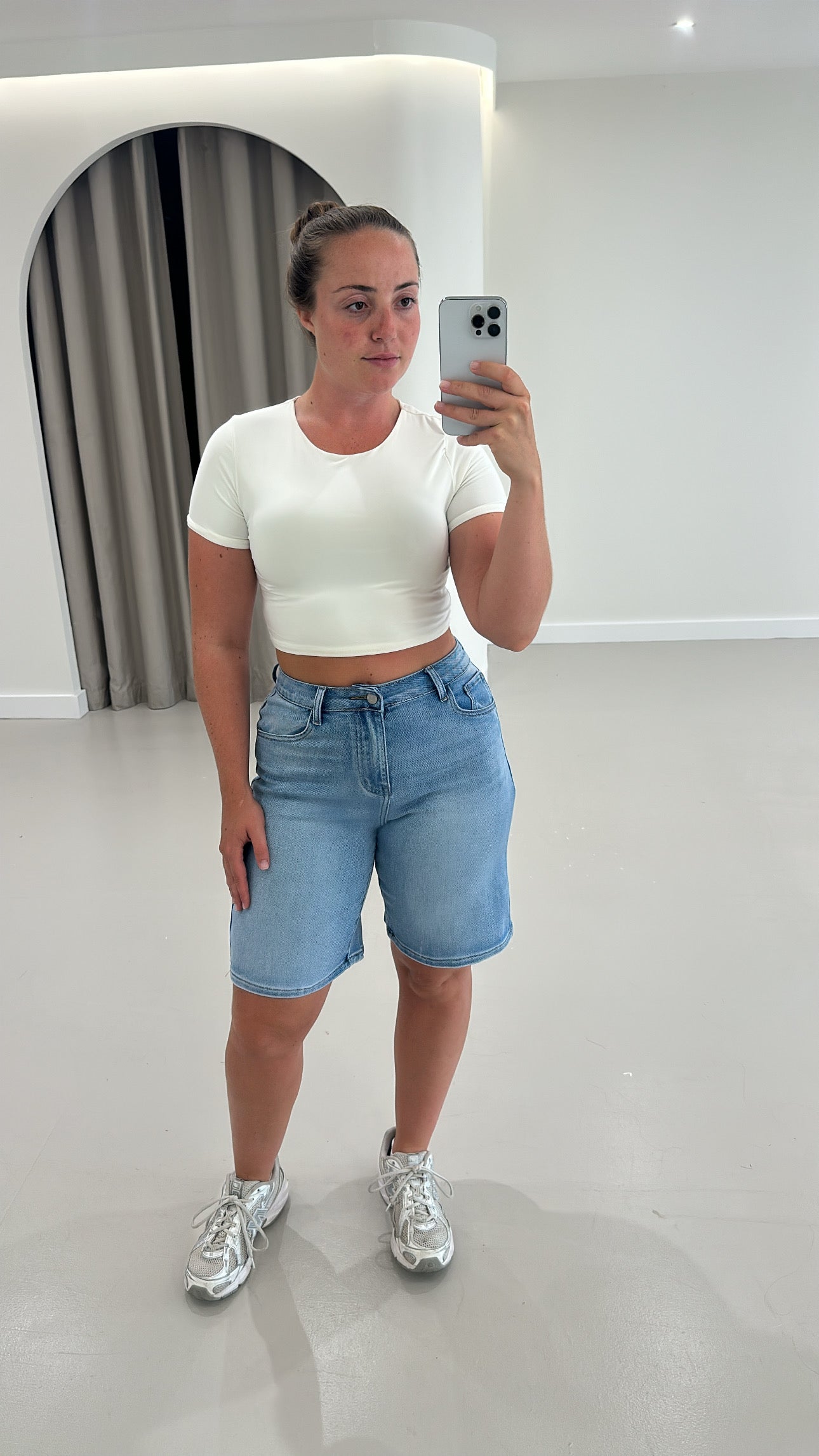 Super Stretch Denim Jorts