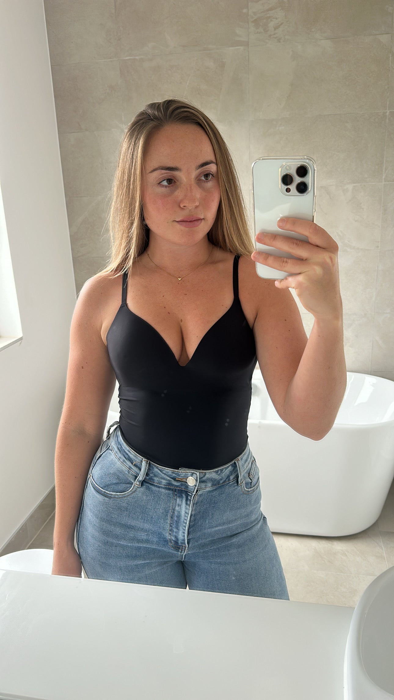 Black push up sculpting bodysuit