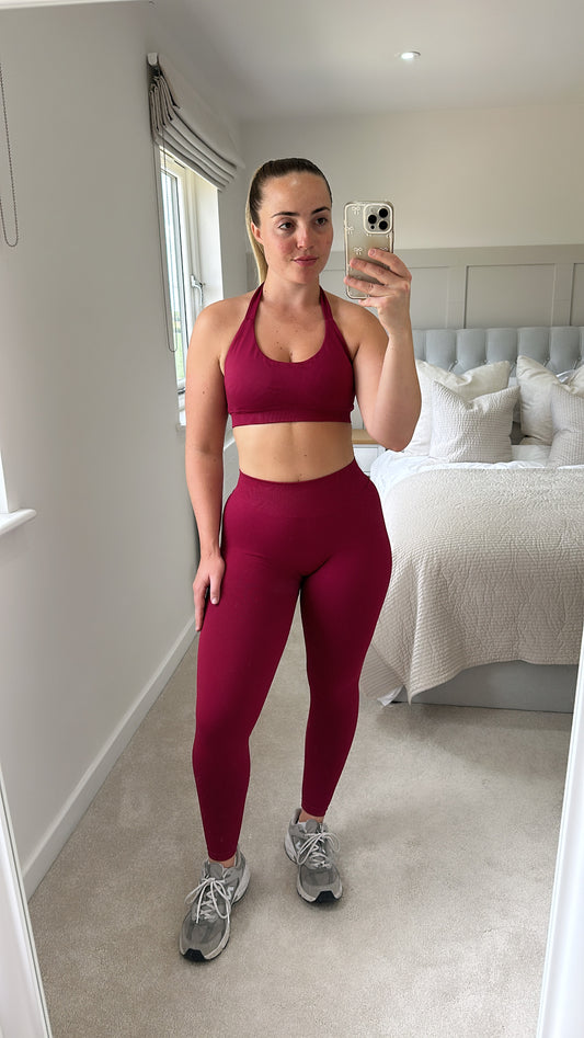 Berry scrunch leggings