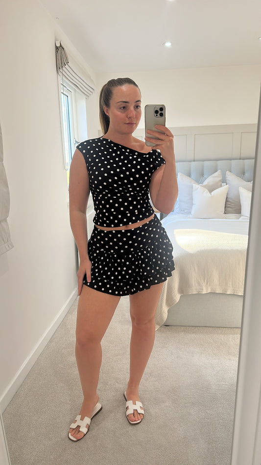 Polkadot Skirt Set