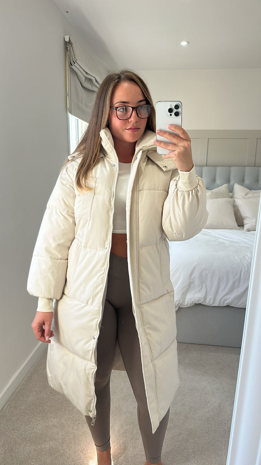Duvet puffer coat