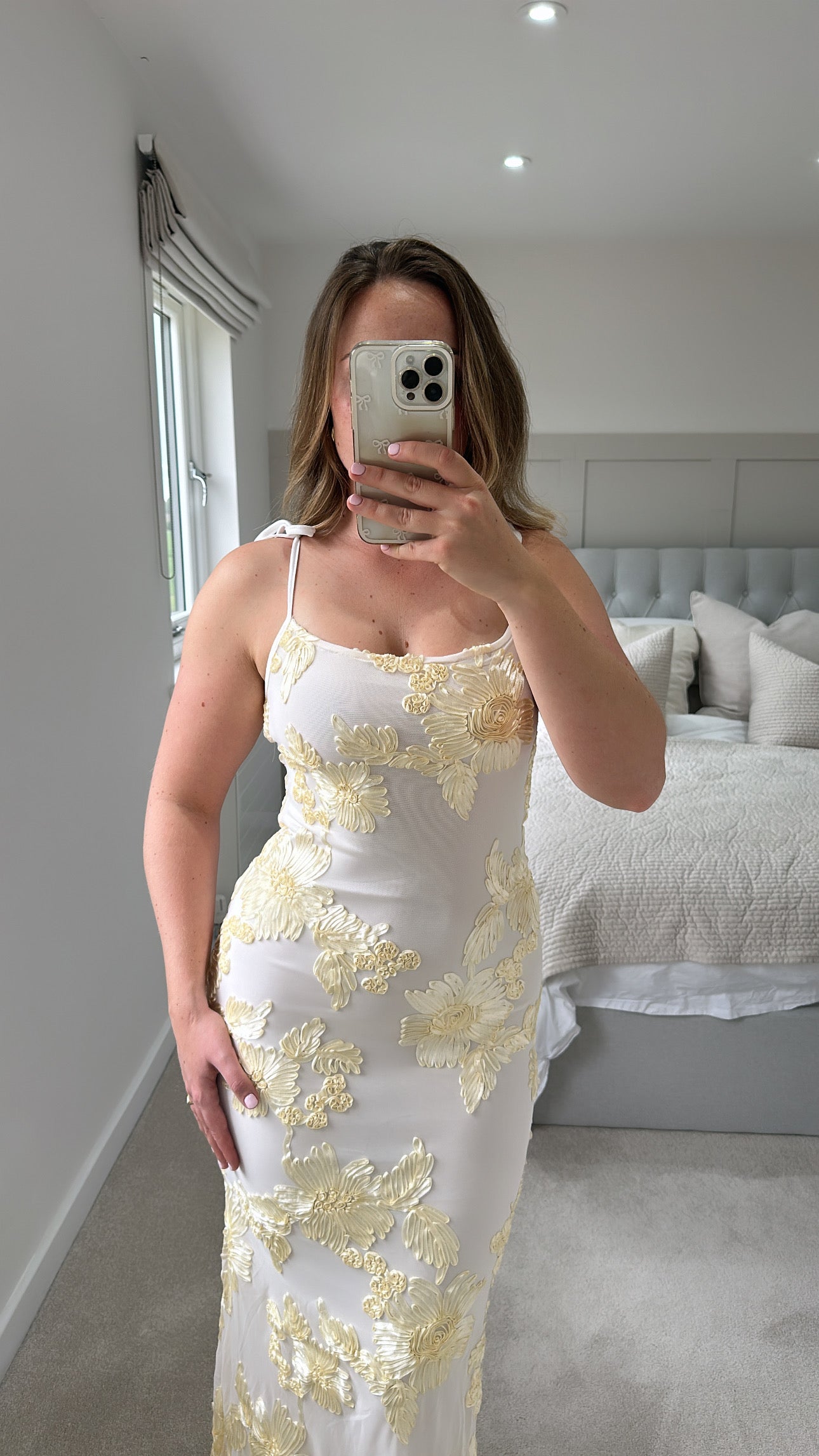 Butter yellow bloom dress