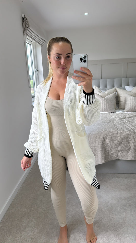 Cream cardigan