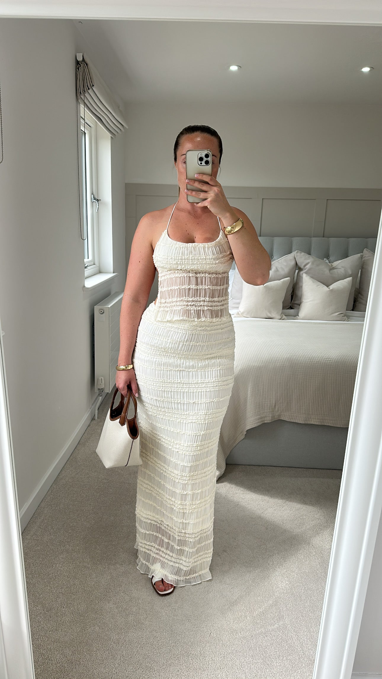 White skirt set
