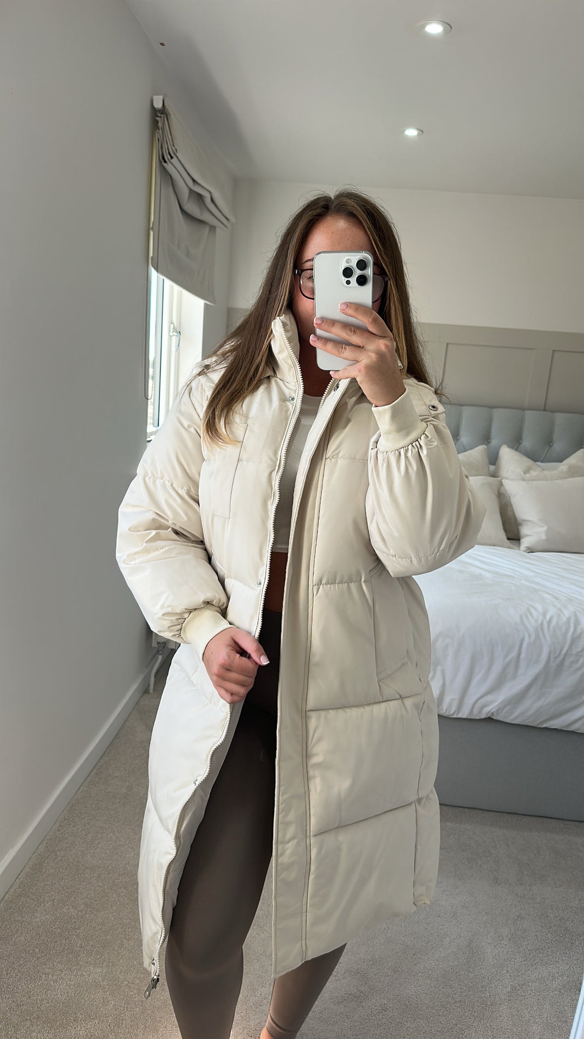 Duvet puffer coat