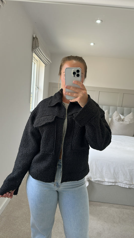 Black teddy jacket