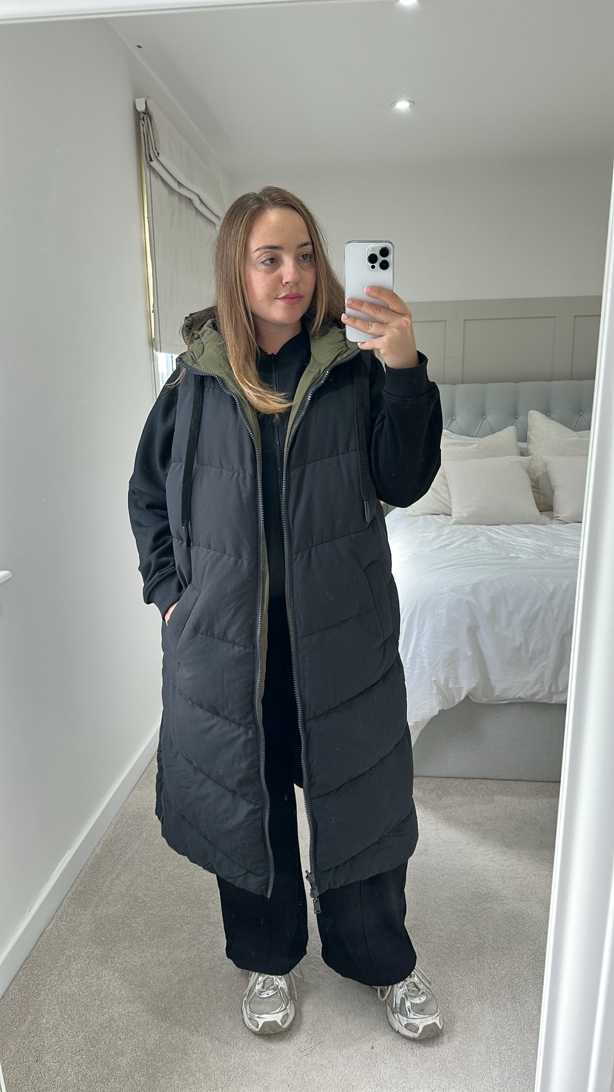 Black Long Bodywarmer