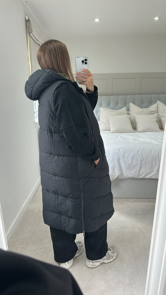 Black Long Bodywarmer