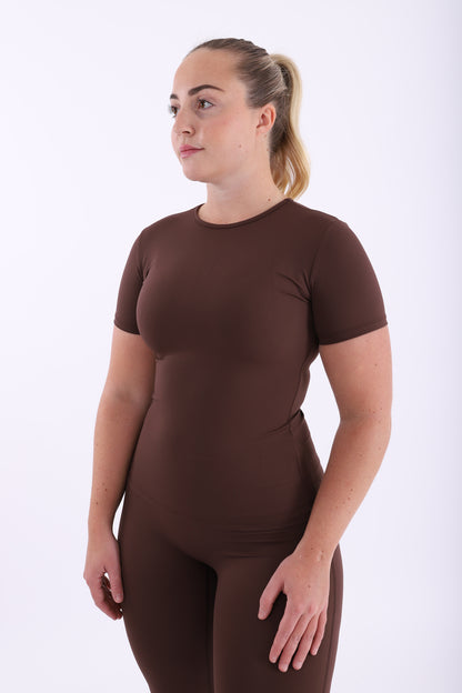 Chocolate brown smooth and sculpt top