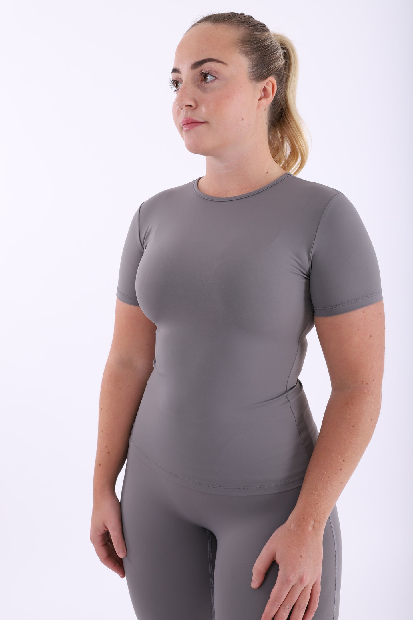 Charcoal grey smooth and sculpt top