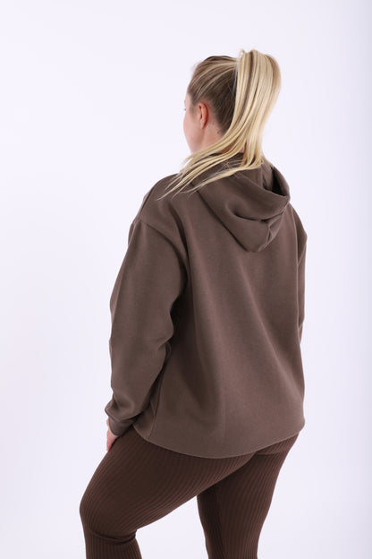 Chocolate brown oversized hoodie