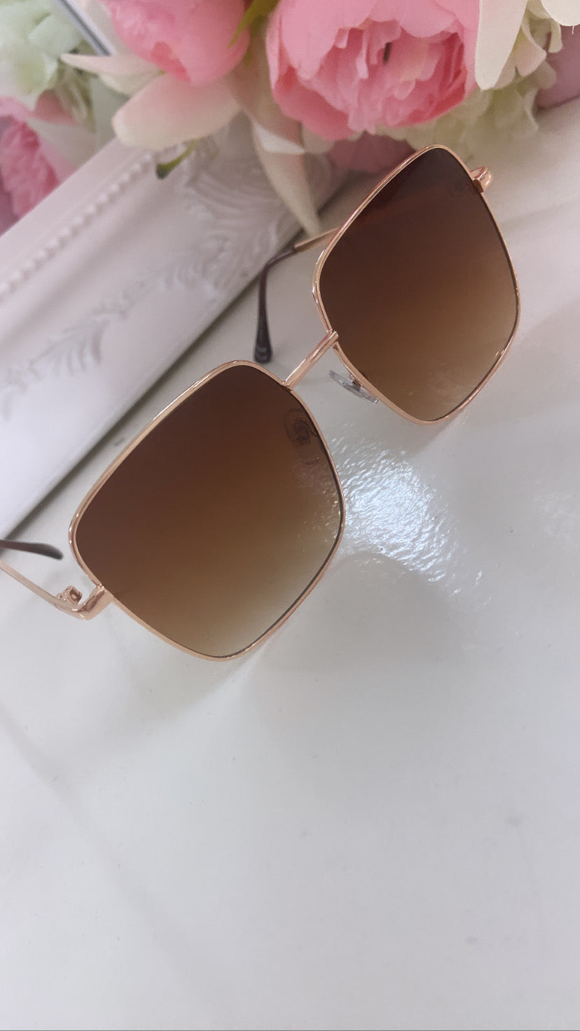 Brown faded sunglasses